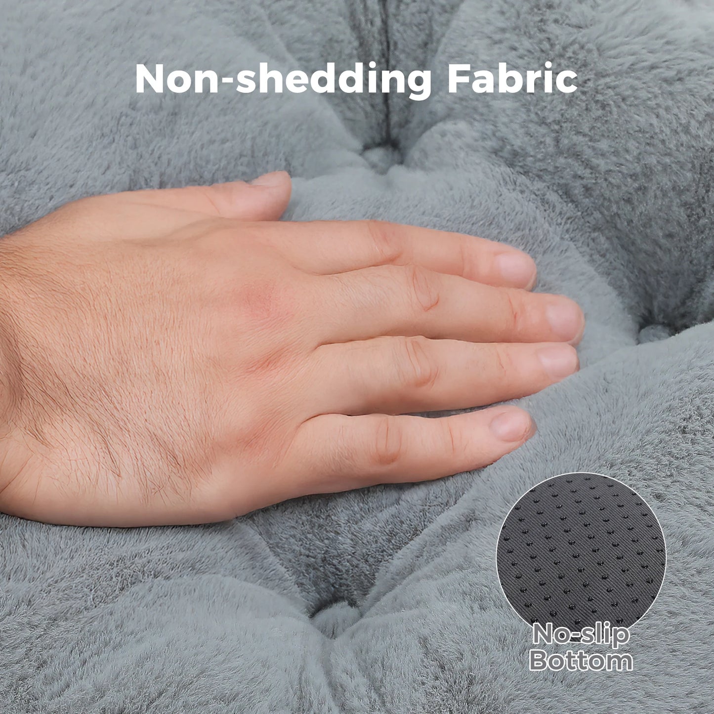 Dog Bed for Medium Dogs Cozy Cat Bed for Indoor Cats Washable Round Pet Bed House with Anti-Slip Bottom Suitable for All Seasons