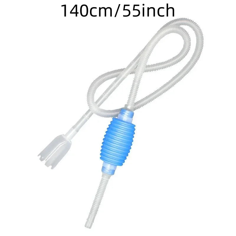 Aquarium Siphon Fish Tank Syphon Vacuum Cleaner Pump Semi-automatic Water Change Changer Gravel Water Filter Aquarium Tools 1.4m