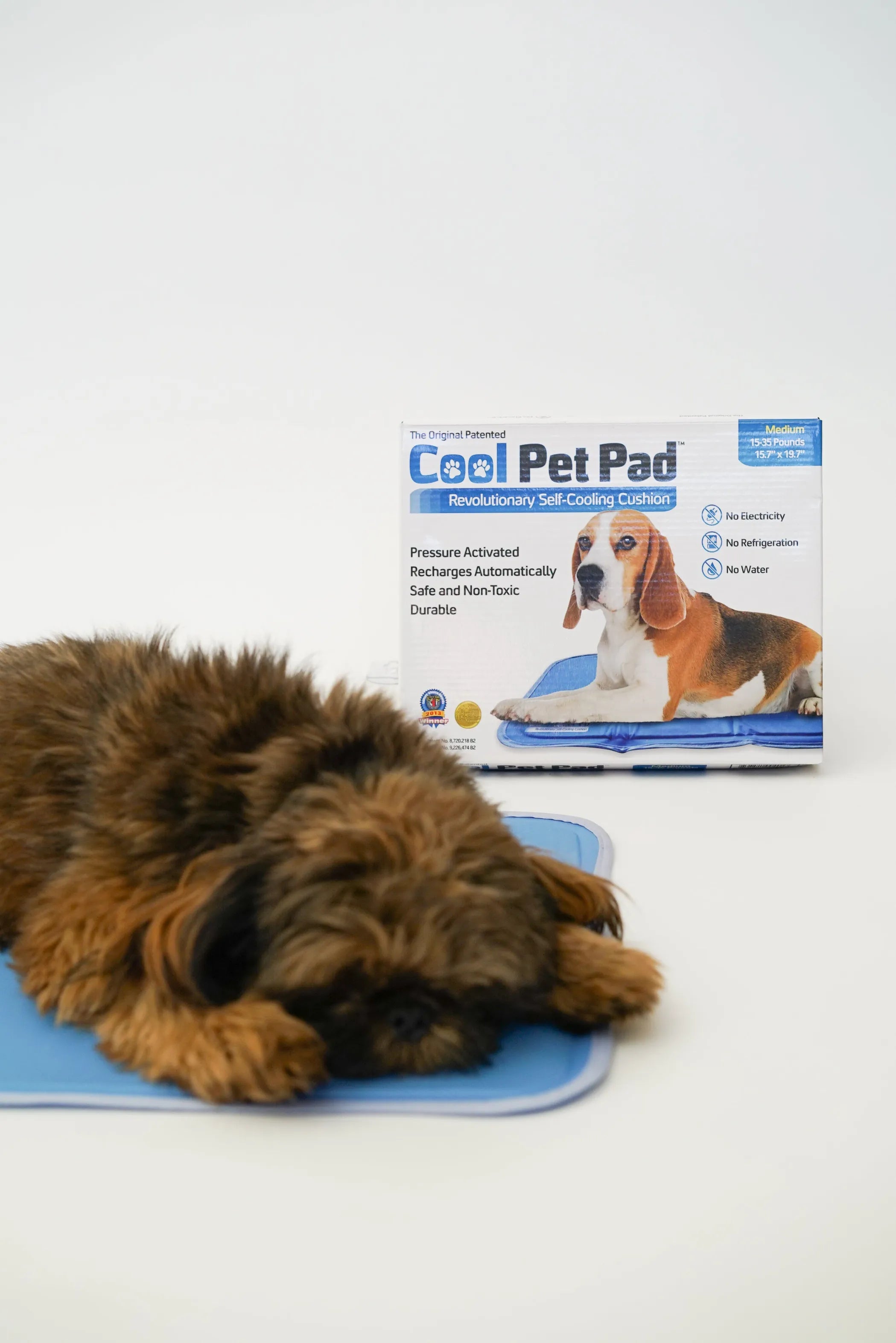 Cool Pet Pad - Self-Cooling Dog Mat - No Water, Electricity or Refrigeration Needed