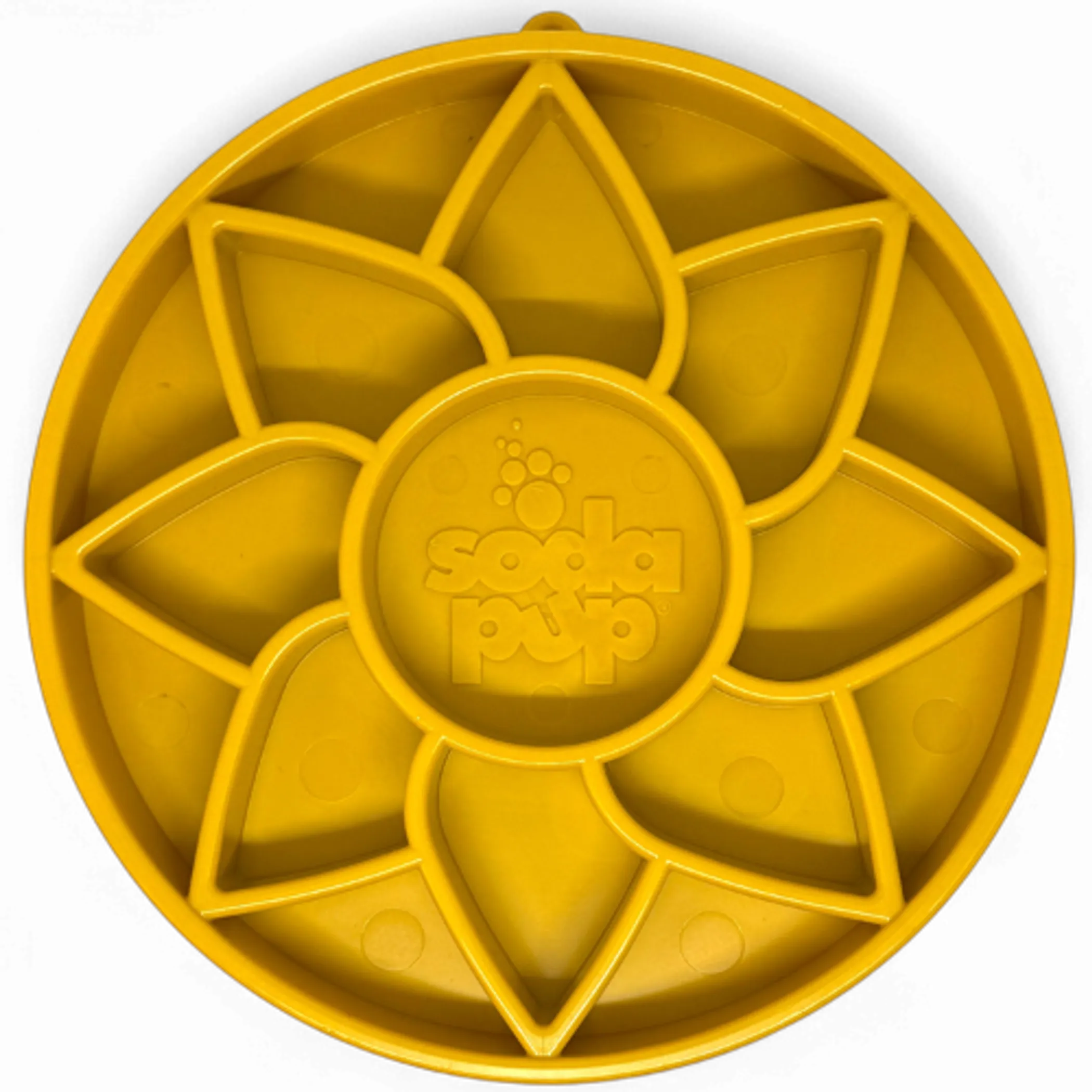 Sunflower eTray Shallow Slow Feeder Dog Bowl for Enrichment