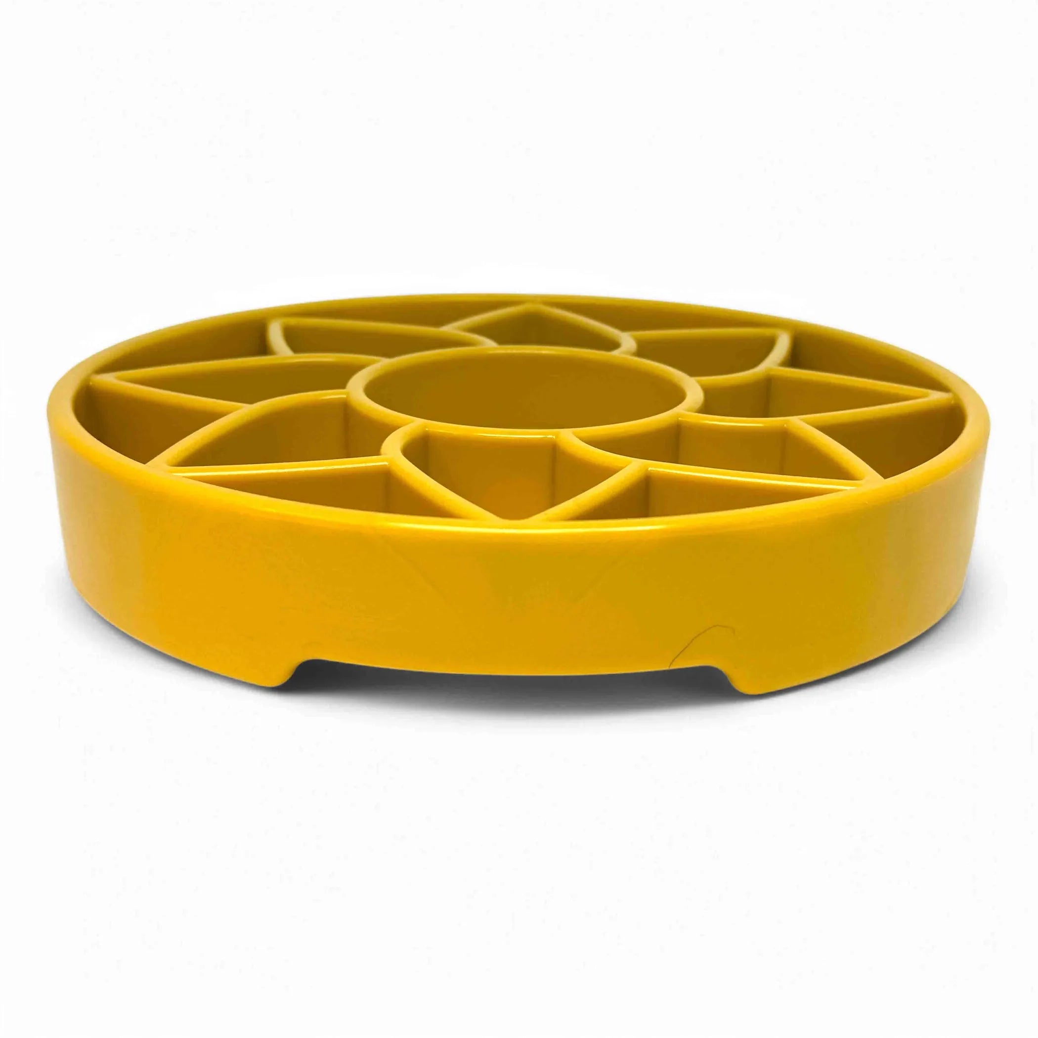 Sunflower eTray Shallow Slow Feeder Dog Bowl for Enrichment