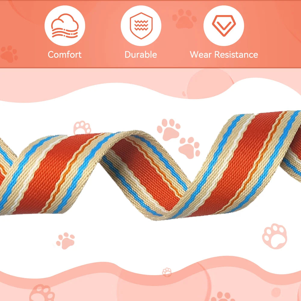 Adjustable Dog Collar and Leash Set for Small Medium Large Dogs (Collar+Leash XS-Neck 12”-32”)