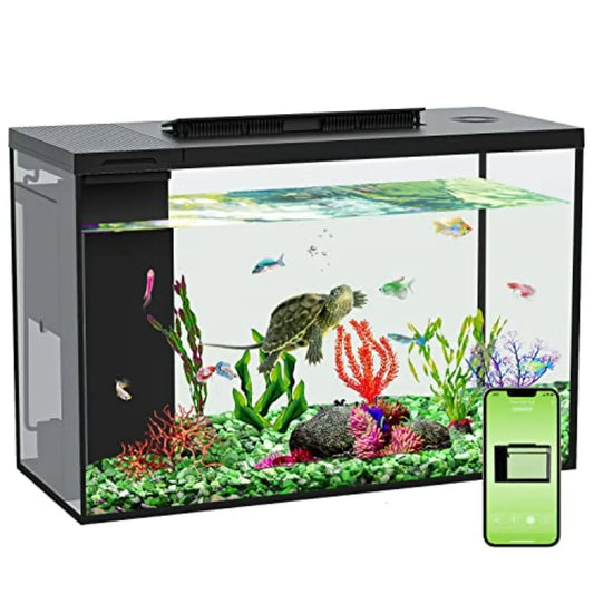 4.5 Gallon SelfCleaning Betta Fish Tank Kit with Builtin Filter LED Light and Water Pump Complete Small Fish Tank Starter Set f