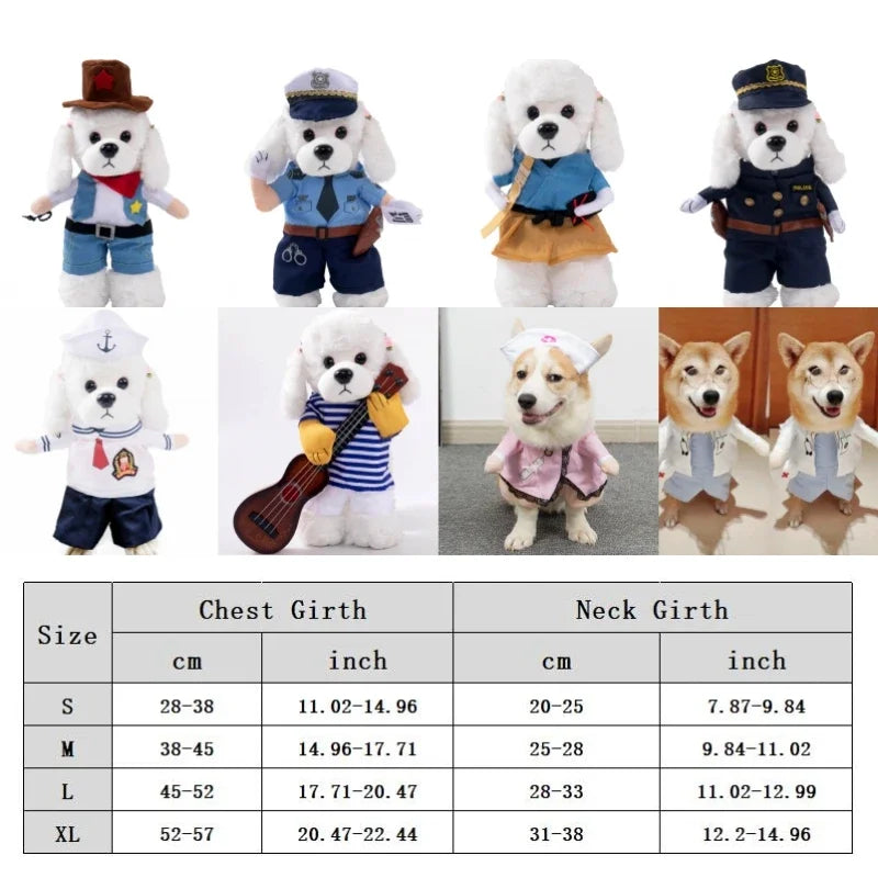 Funny Cat Clothes Dog Cat Cosplays Clothes Pet Jumpsuit Suit Dog Dress Chihuahua French Bulldog Dog Outfits Clothing