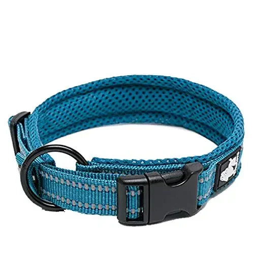 Truelove Reflective Dog Collar – Padded Nylon, Quick Release, Sizes XS–XL