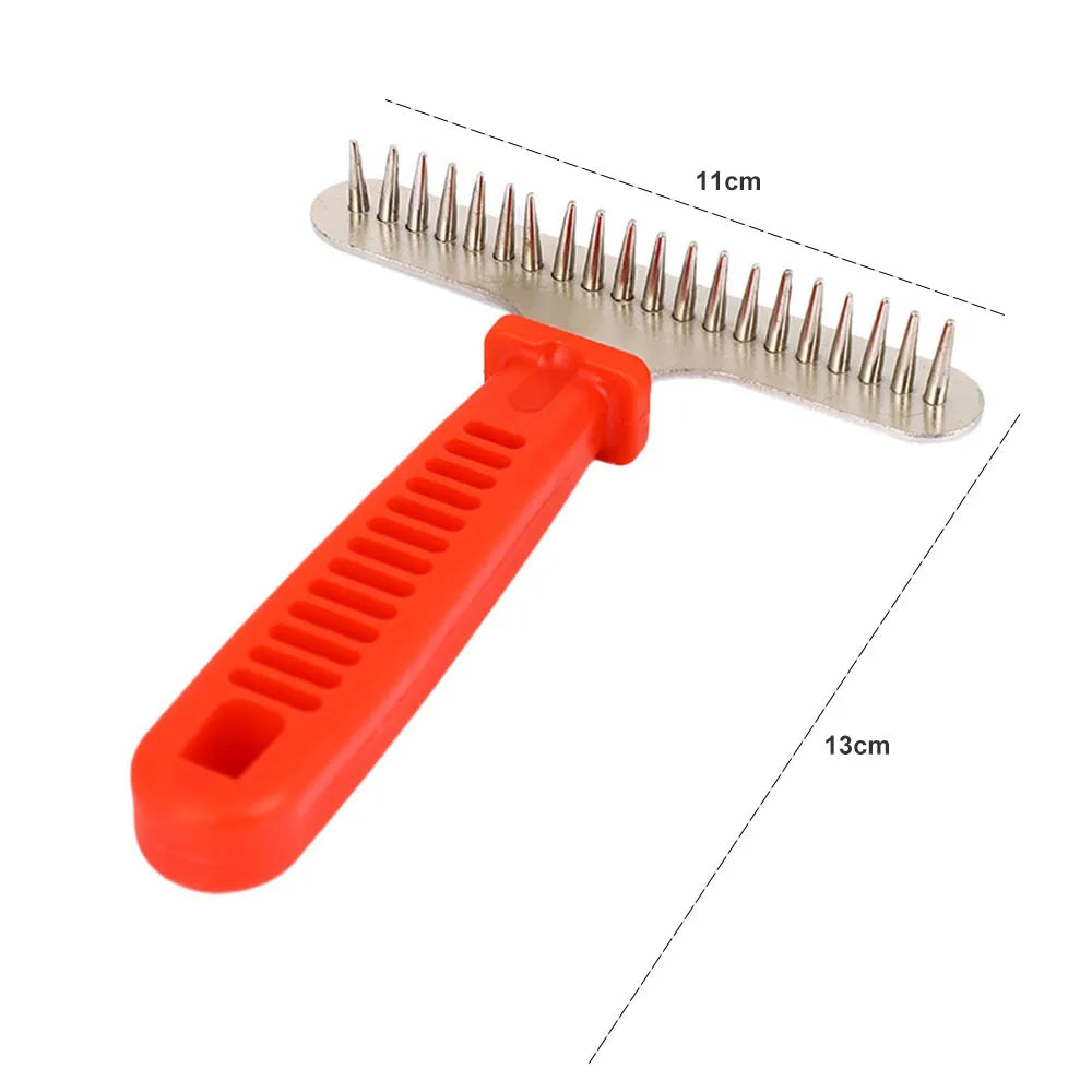 Dog Brushes for Grooming Large Dogs Long Hair Dog Rake Pet Grooming Brush Steel Comb for Golden Retriever Husky German Shepherd