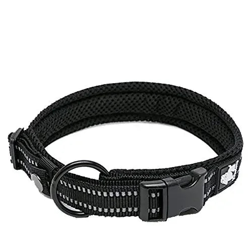 Truelove Reflective Dog Collar – Padded Nylon, Quick Release, Sizes XS–XL