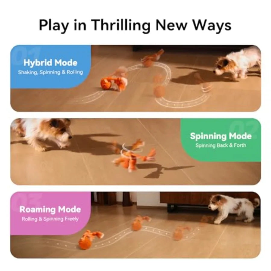 Smart Interactive Dog Toy Ball - Automatic Moving & Bouncing with Sound for Active Play