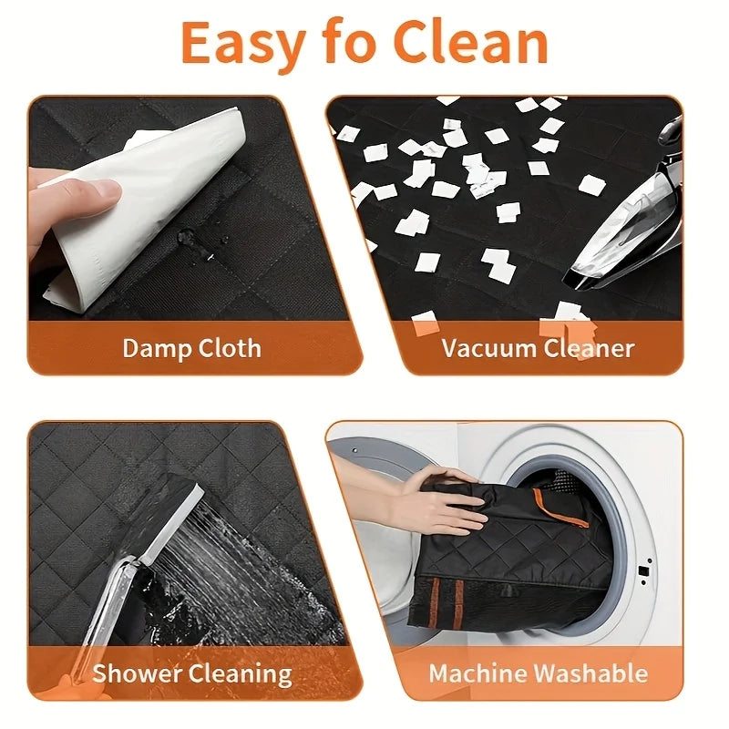 Dog Seat Cover - Heavy Duty Hammock Style Car Seat Protector with Anti-Slip Backing