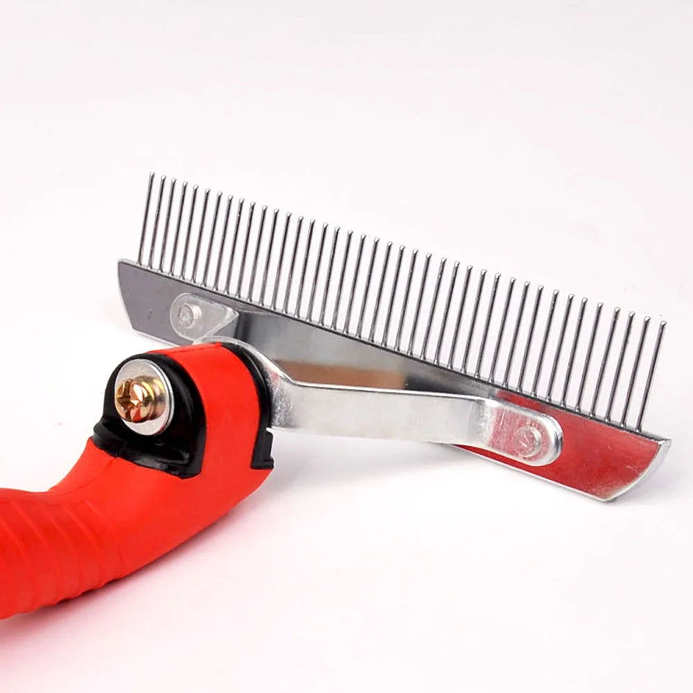 Dog Brushes for Grooming Large Dogs Long Hair Dog Rake Pet Grooming Brush Steel Comb for Golden Retriever Husky German Shepherd