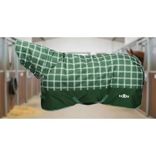 1200D Waterproof Horse Blanket with Combo Neck, 300g Insulation, Heavy Duty Turnout Rug for All Weather Protection