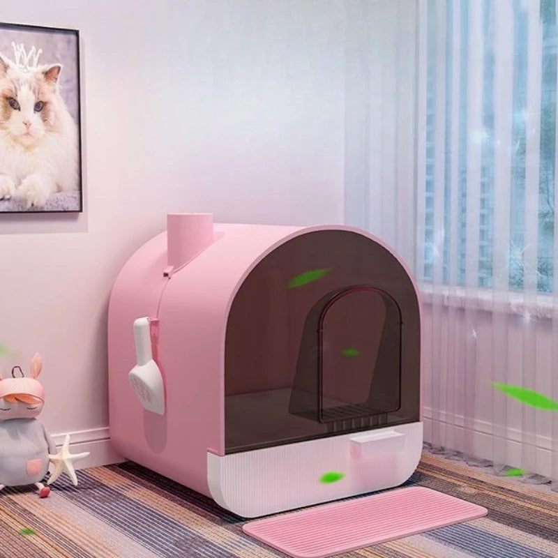 Cat Sandbox Oversized Deodorant Cat Toilet Drawer Basin Sand Leakage Pedal Sand-proof Odor Isolation Cat Bedpans Clean Products