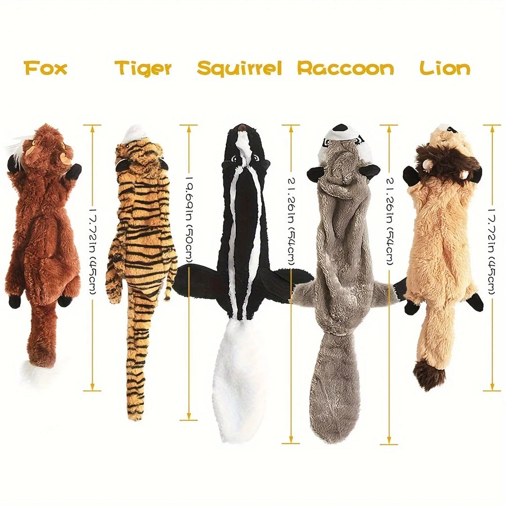 Squeaky Plush Dog Toy - Durable Interactive Chew Toy for Small to Large Dogs