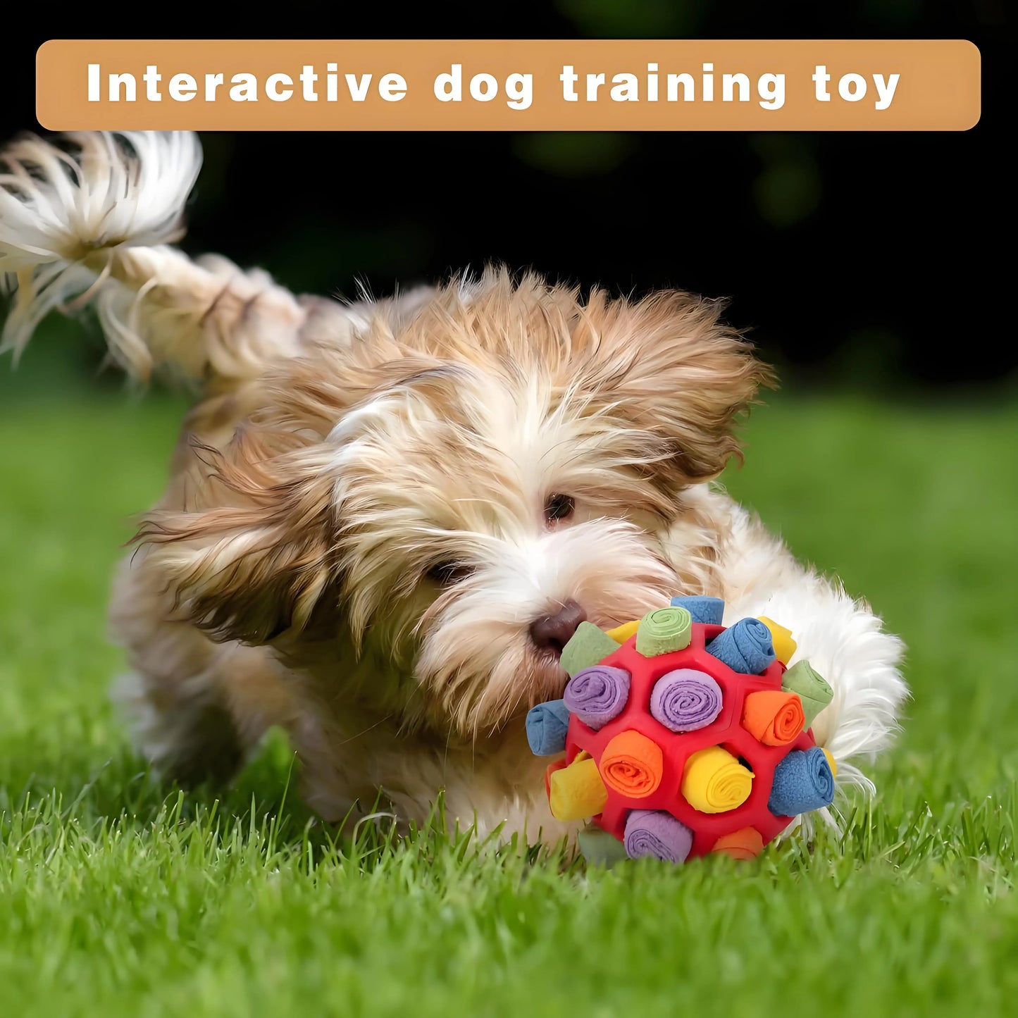 Mental Stimulation Snuffle Ball for Dogs | Chew-Resistant Treat Puzzle Toy | Enrichment Game for Small & Medium Breeds