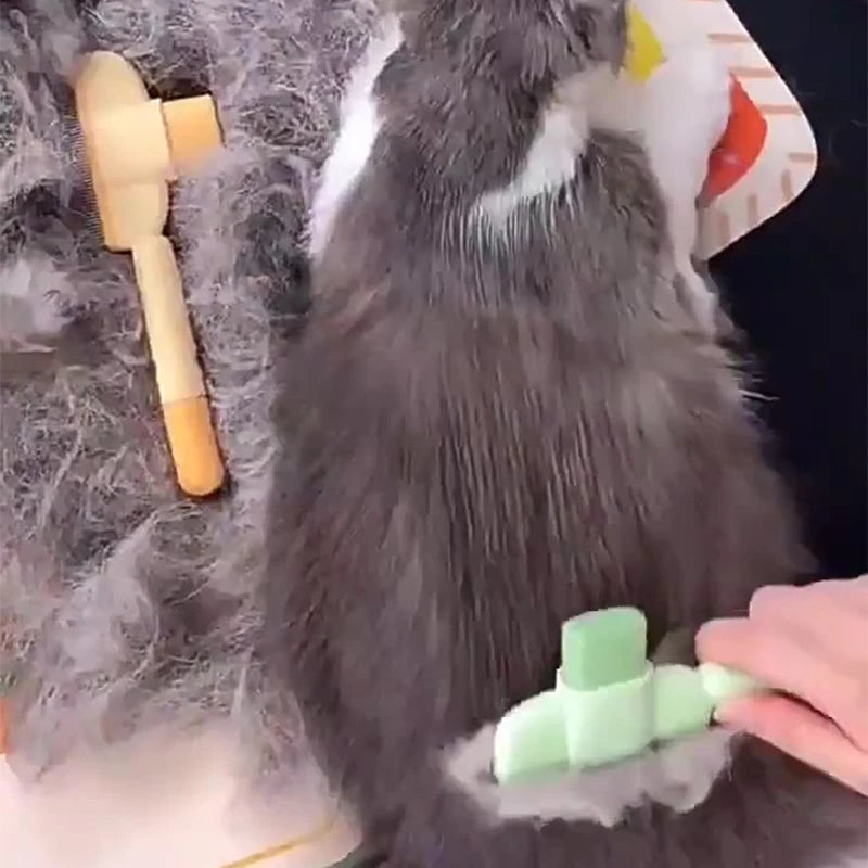 Dog Comb Pet Hair Remover One Button Dogs Brush Cat Brush Massage Combs Dog Grooming Brushes Tool Pet Supplies