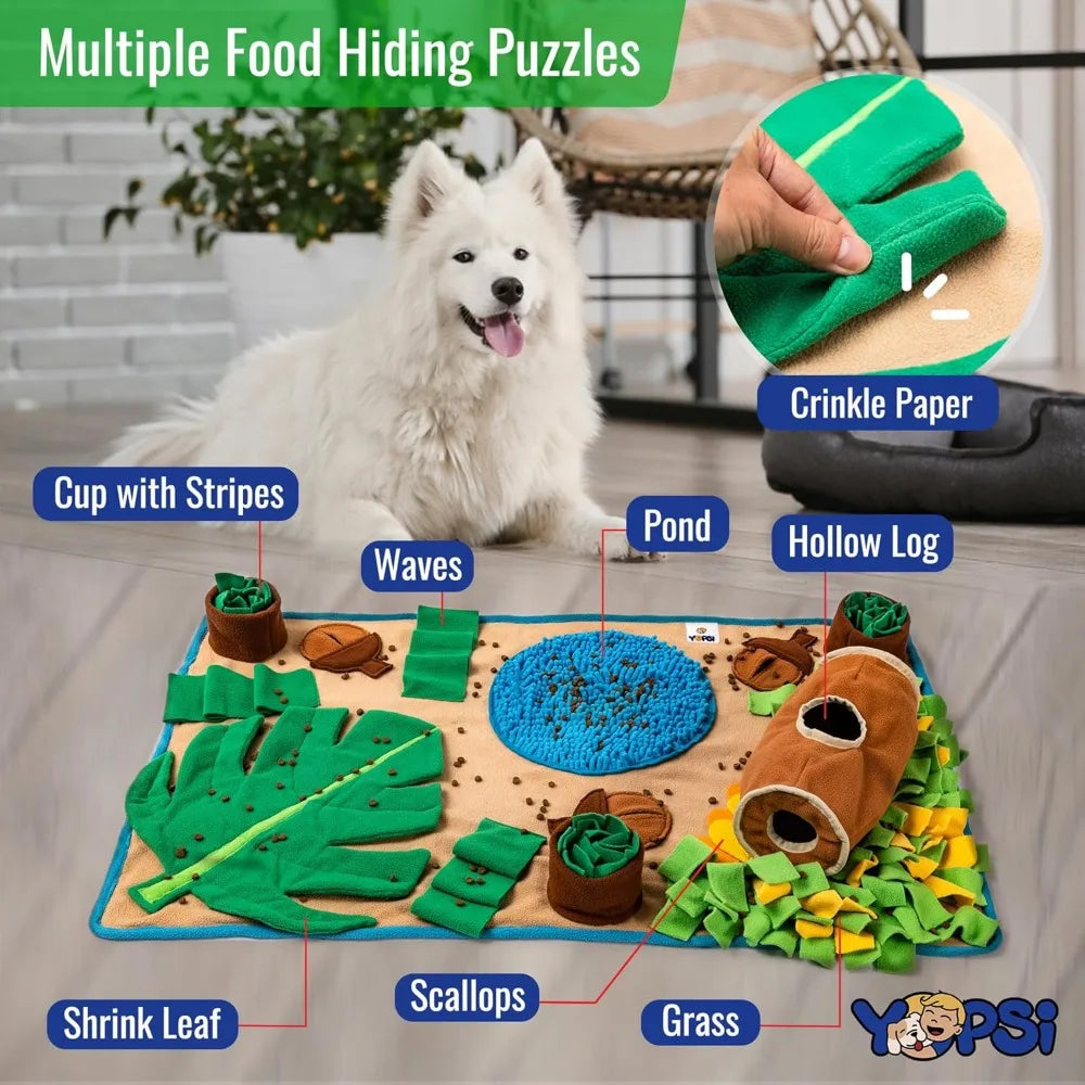 Snuffle Mat for Dogs Large Breed 39.4''x23.6''- Interactive Dog Toys for Boredom - Sniff mat - Mental Stimulation - Enrichment