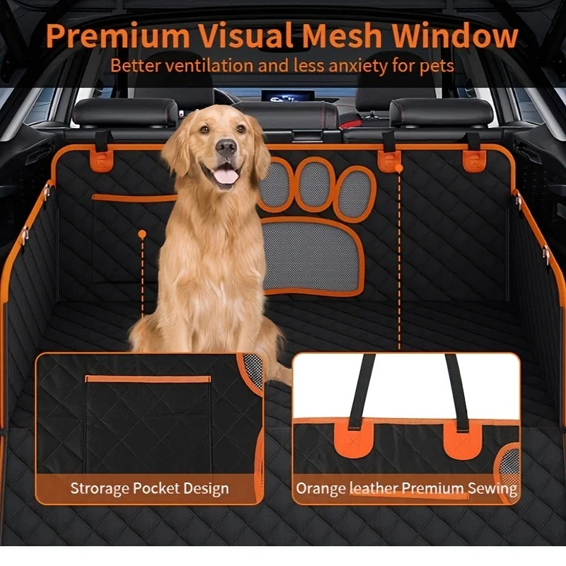 Dog Seat Cover - Heavy Duty Hammock Style Car Seat Protector with Anti-Slip Backing