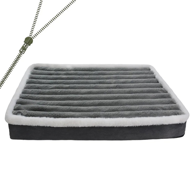 Dog Bed Mat with Zipper Remolvable Elastic Cat Bed for Dog Sleeping Mat Small Washable Cat Nest Pet Sofa Cushion for Medium Dog