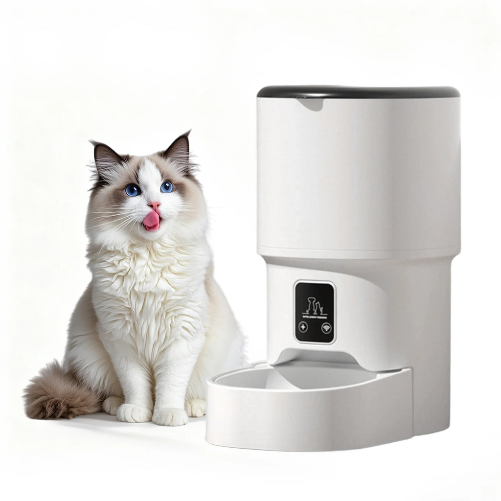 Automatic Pet Feeder 4L – 6 Meals/Day, Portion Control, Dual Power for Cats & Dogs