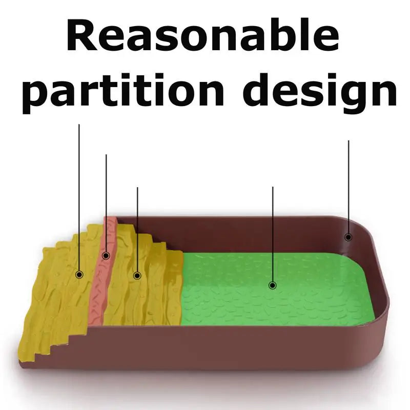 Tortoise Water Bowl Reptile Water Bowl Reptile Bathing Pool Tortoise Feeder Tortoise Feeding Dish for Hamster Tortoise Snake