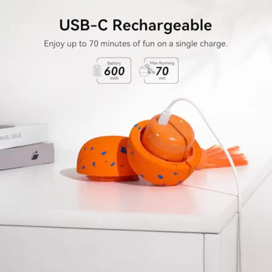 Smart Interactive Dog Toy Ball - Automatic Moving & Bouncing with Sound for Active Play