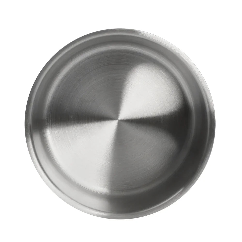 Stainless Steel Double Wall Dog Bowl - Non-Skid Insulated Dish Keeps Food Warm & Cold