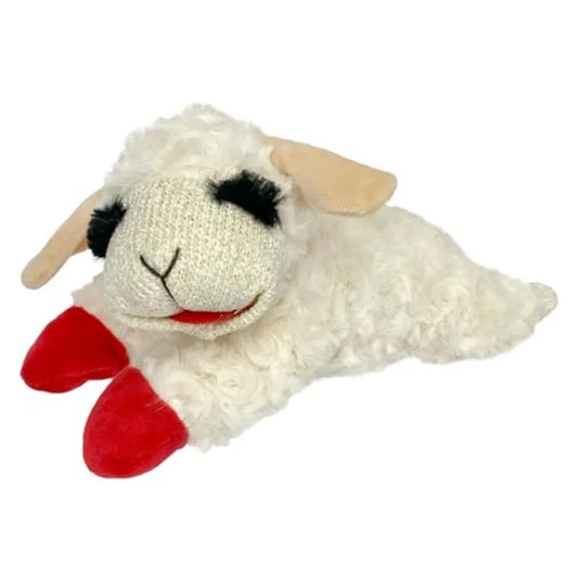 Lamb Chop Dog Plush Toy Squeaky Dog Toy for Small Medium Dogs Extra Soft Plush Dog Toy Stuffed Animal Dog Toy for Cuddling Play