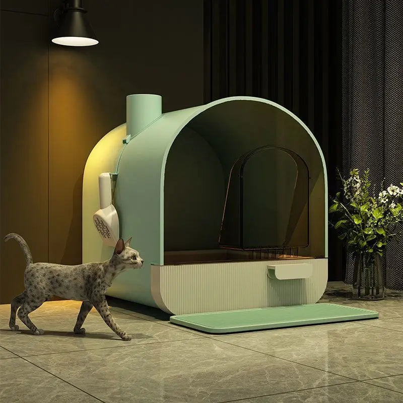 Cat Sandbox Oversized Deodorant Cat Toilet Drawer Basin Sand Leakage Pedal Sand-proof Odor Isolation Cat Bedpans Clean Products