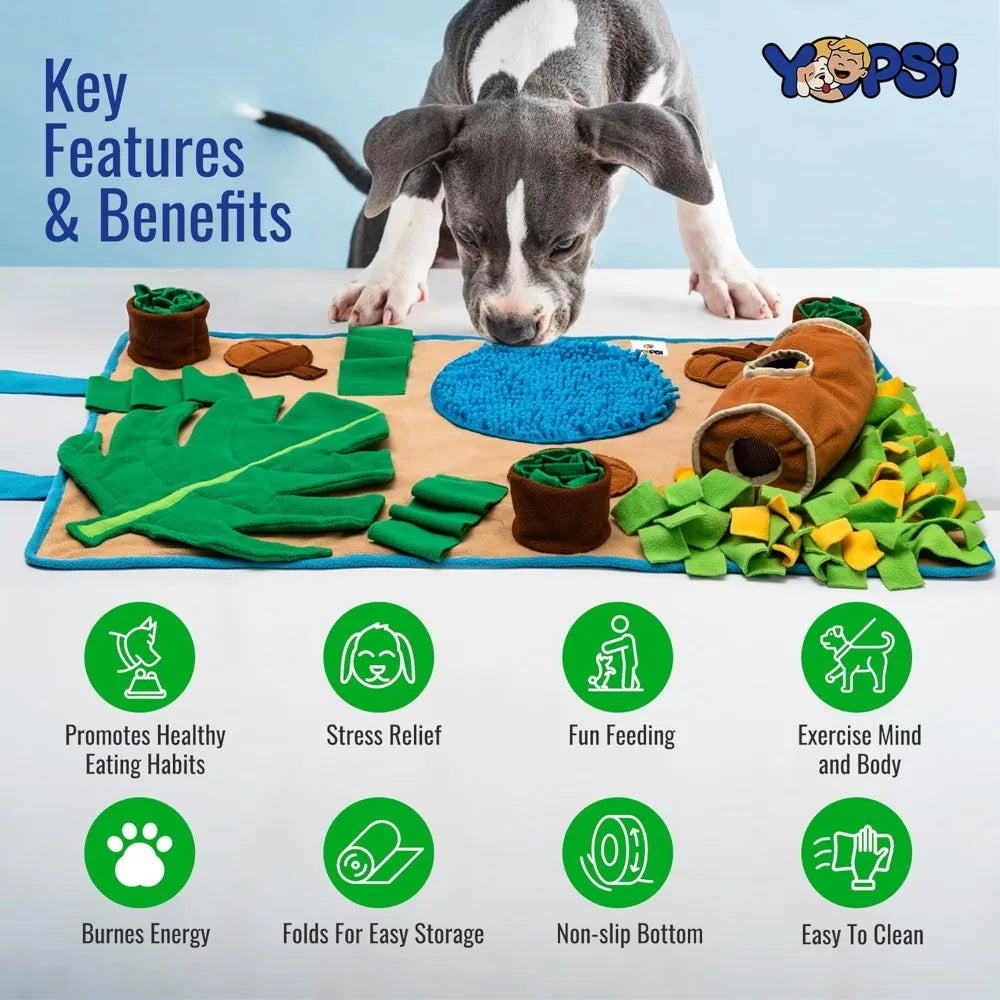 Snuffle Mat for Dogs Large Breed 39.4''x23.6''- Interactive Dog Toys for Boredom - Sniff mat - Mental Stimulation - Enrichment