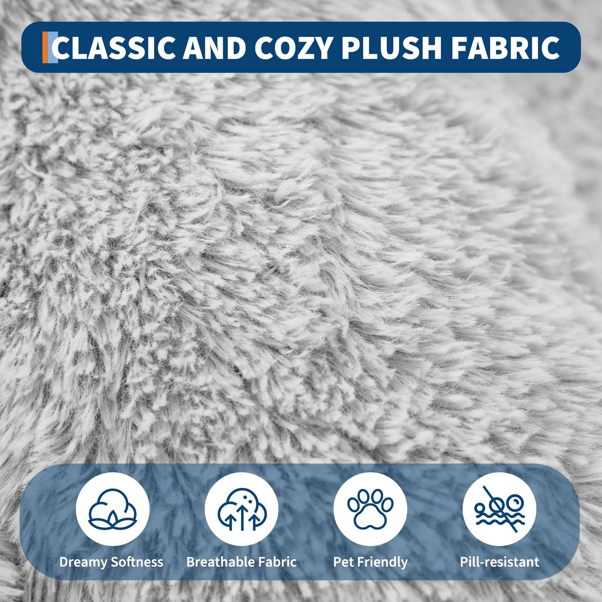 Oversized Orthopedic Dog Bed for Humans & Pets - Faux Fur with Waterproof Lining