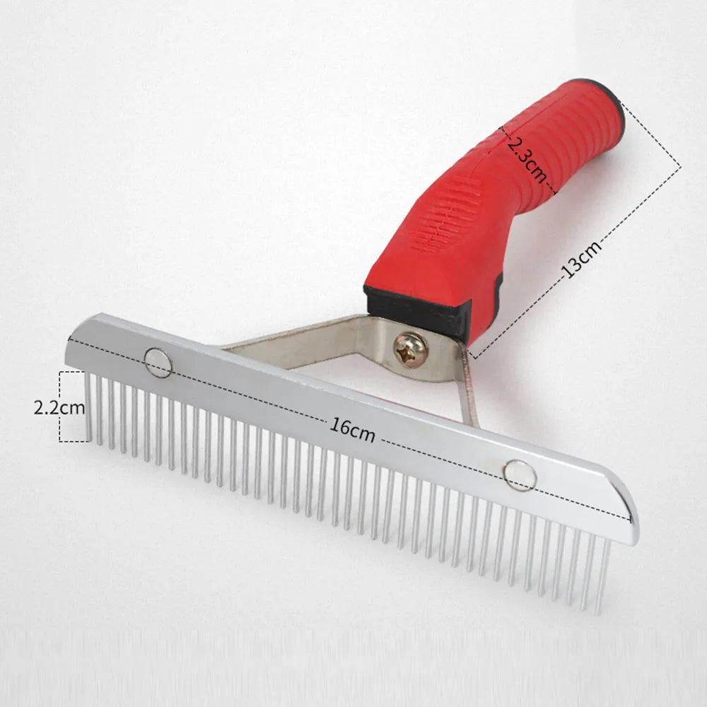 Dog Brushes for Grooming Large Dogs Long Hair Dog Rake Pet Grooming Brush Steel Comb for Golden Retriever Husky German Shepherd