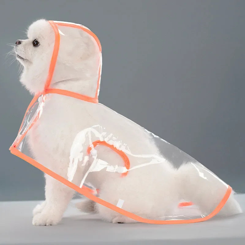 Pet Raincoat Transparent Dog Raincoat Waterproof and Windproof Pet Clothing Large Dog Pet Dog Dog Costume