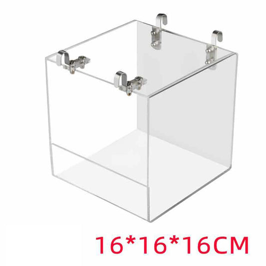 Transparent Acrylic Bird Bath Box Thickened Hanging Water Bath Tub Bird Supplies Shower Cage Accessory