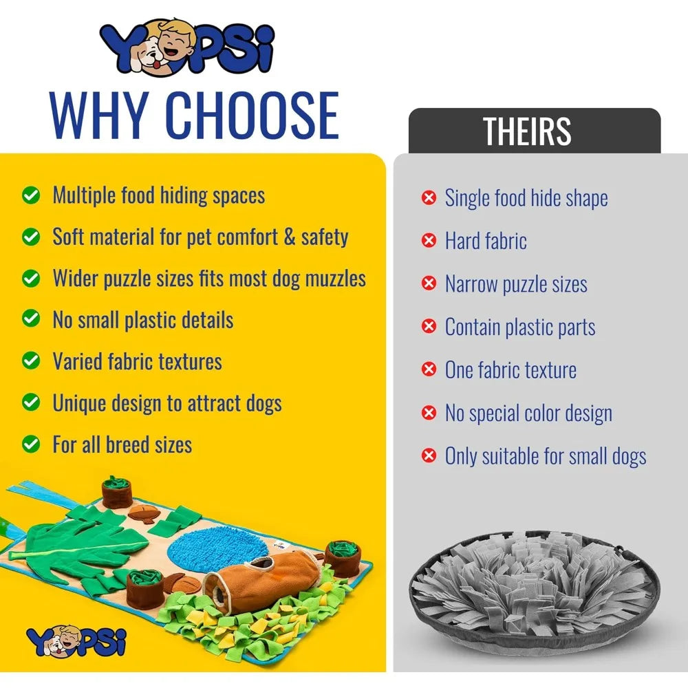 Snuffle Mat for Dogs Large Breed 39.4''x23.6''- Interactive Dog Toys for Boredom - Sniff mat - Mental Stimulation - Enrichment