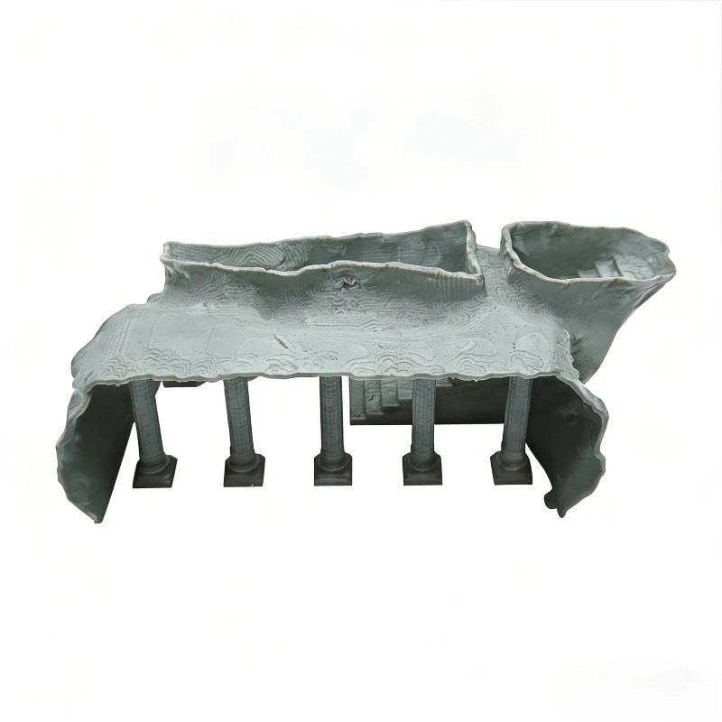 Metallic engine part on a white background