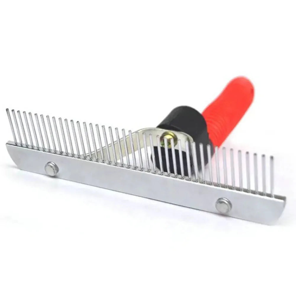 Dog Brushes for Grooming Large Dogs Long Hair Dog Rake Pet Grooming Brush Steel Comb for Golden Retriever Husky German Shepherd
