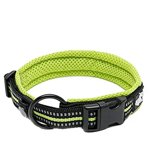 Truelove Reflective Dog Collar – Padded Nylon, Quick Release, Sizes XS–XL