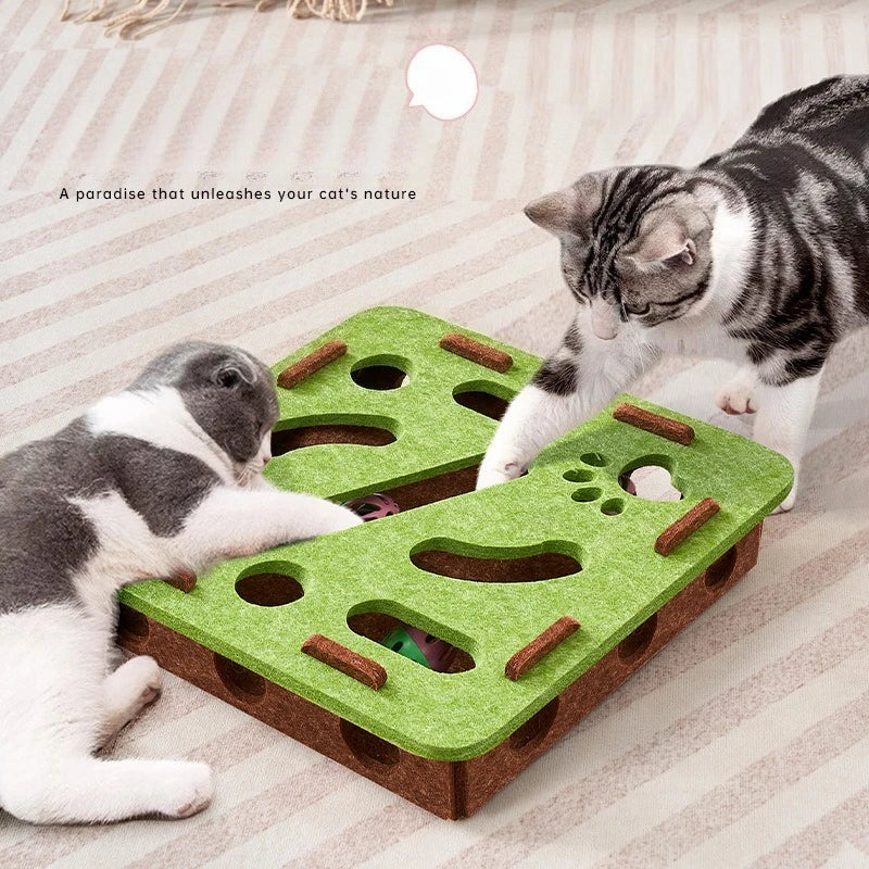Cat Scratching Post - Sisal Interactive Toy with Flower Design for Indoor Cats