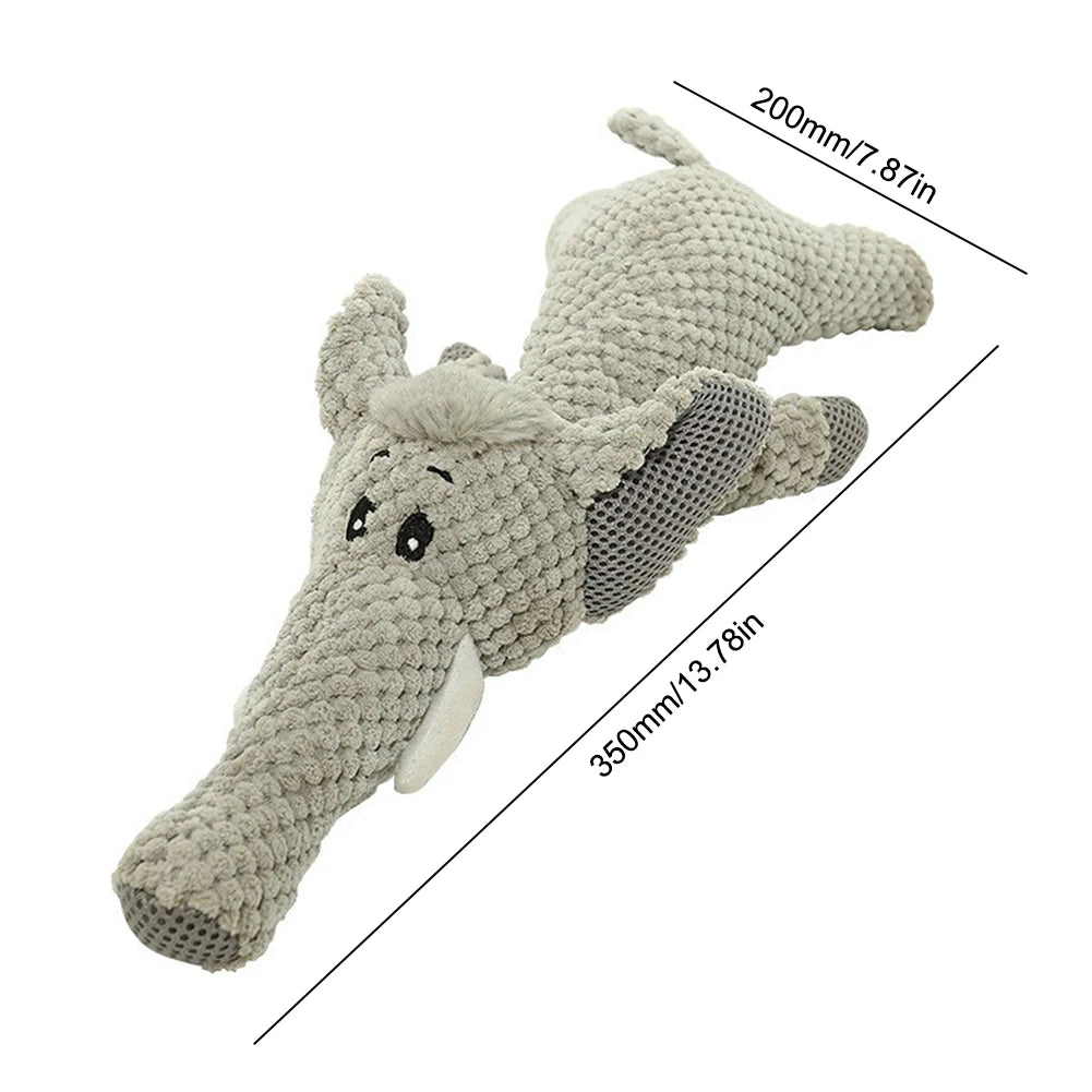Cute Plush Squeaky Dog Toy - Soft Stuffed Cartoon Puppy Teething & Chew Toy