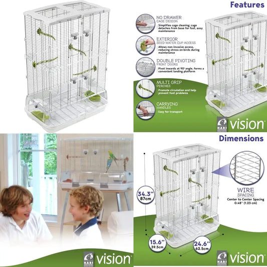 vertical aviary for small birds: ideal habitat for parakeets, finches, and canaries