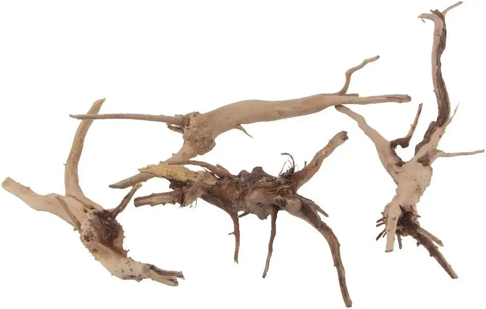 Natural Driftwood Vine Branches Reptiles Aquarium Decoration Assorted Sizes,Small,4 Pieces