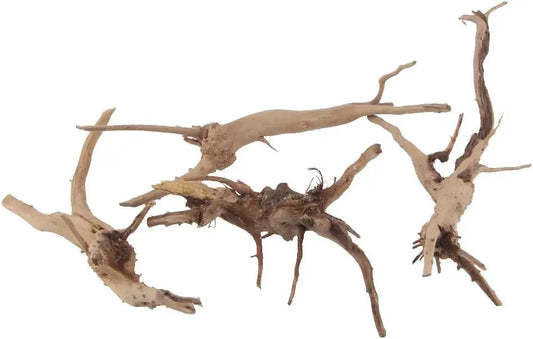 Natural Driftwood Vine Branches Reptiles Aquarium Decoration Assorted Sizes,Small,4 Pieces