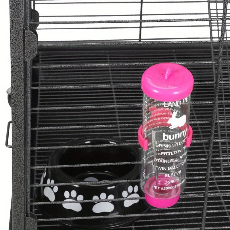 Ferret Cage Rabbit Guinea Pig Chinchilla Rat Small Animal House 37" 4 Levels