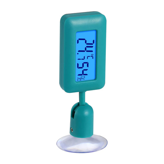 Reptile Thermometer Thermometer Hygrometer 360 Degree Rotation Digital Aquarium Hygro-Therm with Suction Cup for Pets