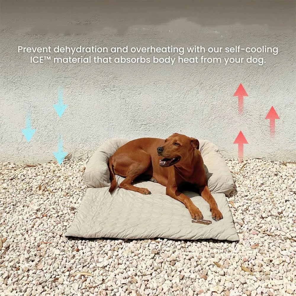 chill-relief dog cooling mattress: durable, washable pad for cooler, comfortable canine rest