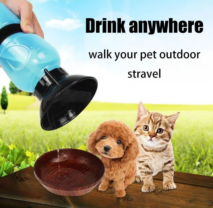 500ml Outdoor Squeeze Portable Pet Dog Water Bottle Large and Small Dog Travel Drinking Cup Supplies Suitable for Dogs and Cats