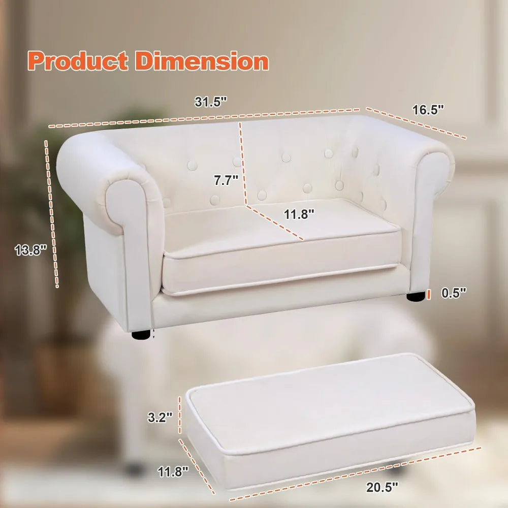 elevated dog bed with cushion for small to medium pets, removable cover and anti-slip base